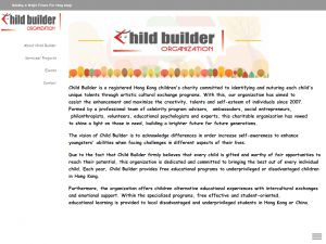 Website Screen Capture ofChild Builder Organization Limited(http://www.childbuilder.org)